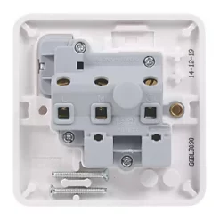 Schneider Electric Lisse 15A 1-Gang SP Switched Round Pin Plug Socket White -White Switches & Sockets Sales Store 1156J A2