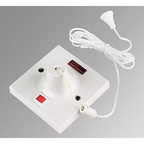 MK 50A 1-Way Pull Cord Switch White with Neon 2 MK 50A 1-Way Pull Cord Switch White with Neon - Image 2