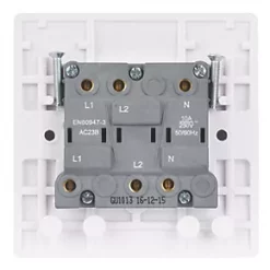 Schneider Electric Ultimate Slimline 10A 1-Gang 3-Pole Fan Isolator Switch White 7 Schneider Electric Ultimate Slimline 10A 1-Gang 3-Pole Fan Isolator Switch White -White Switches & Sockets Sales Store 1279J A3