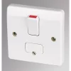MK Logic Plus 13A Switched Fused Spur & Flex Outlet White