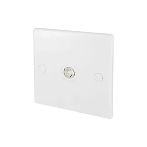 Schneider Electric Ultimate Slimline Coaxial TV Socket White 1 Schneider Electric Ultimate Slimline Coaxial TV Socket White