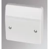 MK Logic Plus 45A Unswitched Cooker Outlet Plate White