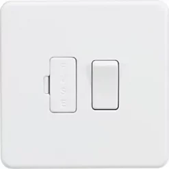 Knightsbridge SF6300MW 13A Switched Fused Spur Matt White