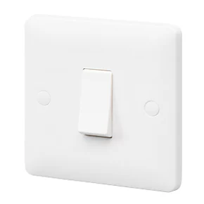 MK Base 10AX 1-Gang 1-Way Light Switch White 1 MK Base 10AX 1-Gang 1-Way Light Switch White