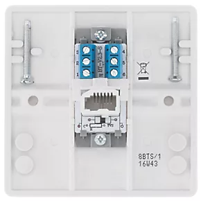 British General 800 Series Slave Telephone Socket White 4 British General 800 Series Slave Telephone Socket White - Image 4