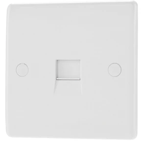 British General 800 Series Slave Telephone Socket White 1 British General 800 Series Slave Telephone Socket White