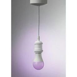 Knightsbridge 8271MW 6" Vintage Pendant ES Matt White -White Switches & Sockets Sales Store 208VF A2
