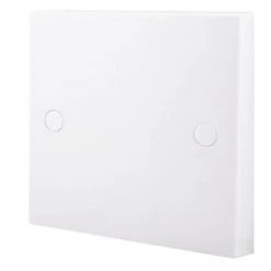 British General 900 Series 20A Unswitched Flex Outlet Plate White