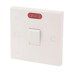 20A 1-Gang DP Control Switch White with Neon 1 20A 1-Gang DP Control Switch White with Neon