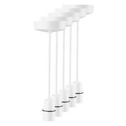 MK 6" Pendant Set BC White 5 Pack