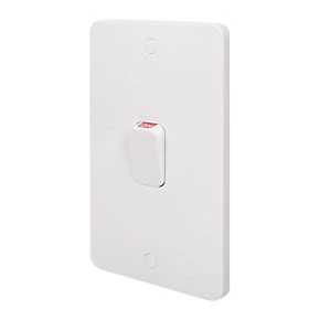 Schneider Electric Lisse 50A 2-Gang DP Cooker Switch White with LED 1 Schneider Electric Lisse 50A 2-Gang DP Cooker Switch White with LED