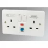 MK Logic Plus 13A 2-Gang DP Switched Active Socket White