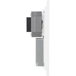 British General Evolve 2-Gang Dual Voltage Shaver Socket 115/240V Pearlescent White with White Inserts -White Switches & Sockets Sales Store 231RF A5