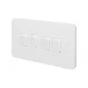 Schneider Electric Lisse 10AX 4-Gang 2-Way 10AX Light Switch White