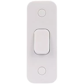 Schneider Electric Lisse 10AX 1-Gang 2-Way Retractive Architrave Switch White 2 Schneider Electric Lisse 10AX 1-Gang 2-Way Retractive Architrave Switch White - Image 2