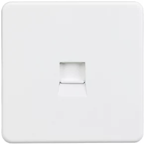Knightsbridge SF7400MW Slave Telephone Socket Matt White 1 Knightsbridge SF7400MW Slave Telephone Socket Matt White