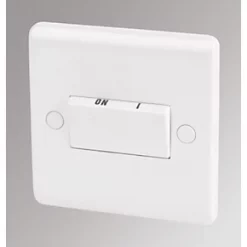 LAP 10AX 1-Gang 3-Pole Fan Isolator Switch White