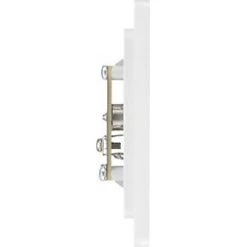 British General Evolve Coaxial TV / FM Socket Pearlescent White with White Inserts -White Switches & Sockets Sales Store 290RF A5