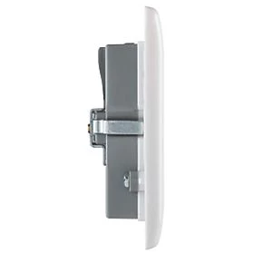 British General 800 Series 13A 2-Gang SP Unswitched Socket + 4.2A 4-Outlet Type A USB Charger White 3 British General 800 Series 13A 2-Gang SP Unswitched Socket + 4.2A 4-Outlet Type A USB Charger White - Image 3