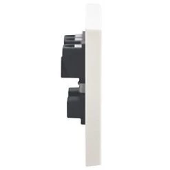 British General 900 Series 13A 1-Gang Unswitched Plug Socket White -White Switches & Sockets Sales Store 29370 A3