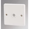 Crabtree Capital 20A Unswitched Flex Outlet Plate White