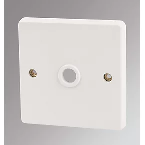 Crabtree Capital 20A Unswitched Flex Outlet Plate White 1 Crabtree Capital 20A Unswitched Flex Outlet Plate White