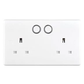 British General 800 Series 13A 2-Gang SP Switched Smart Socket White 2 British General 800 Series 13A 2-Gang SP Switched Smart Socket White - Image 2