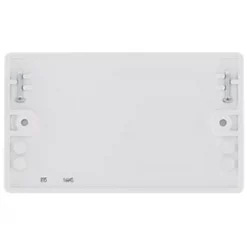 British General 2-Gang Blanking Plate White -White Switches & Sockets Sales Store 307HT A3