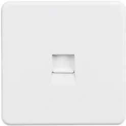 Knightsbridge SF7300MW Master Telephone Socket Matt White