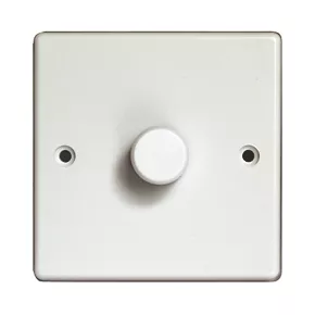 Varilight V-Dim 1-Gang 2-Way Dimmer Switch White 2 Varilight V-Dim 1-Gang 2-Way Dimmer Switch White - Image 2
