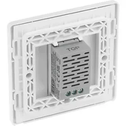 British General Evolve 1-Gang 2-Way LED Single Master Trailing Edge Touch Dimmer Switch Pearlescent White with White Inserts -White Switches & Sockets Sales Store 326PY A4