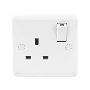 LAP 13A 1-Gang SP Switched Plug Socket White 2 LAP 13A 1-Gang SP Switched Plug Socket White - Image 2