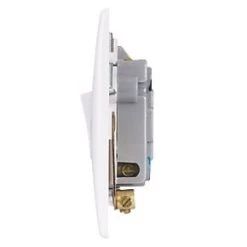 Schneider Electric Ultimate Slimline 13A Switched Fused Spur with Neon White -White Switches & Sockets Sales Store 3521J A2