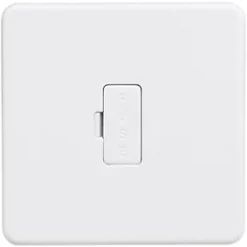 Knightsbridge SF6000MW 13A Unswitched Fused Spur Matt White