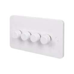 Schneider Electric Lisse 4-Gang 2-Way Dimmer Switch White