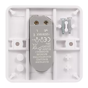 Schneider Electric Lisse 1-Gang 1-Way Dimmer Switch White 4 Schneider Electric Lisse 1-Gang 1-Way Dimmer Switch White - Image 4