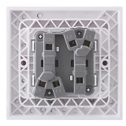 British General 900 Series 10AX 2-Gang 2-Way Light Switch White 6 British General 900 Series 10AX 2-Gang 2-Way Light Switch White -White Switches & Sockets Sales Store 42041 A2