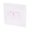 Schneider Electric Ultimate Slimline 16AX 2-Gang 2-Way Light Switch White