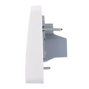 Schneider Electric Lisse 45A Unswitched Cooker Outlet Plate White 3 Schneider Electric Lisse 45A Unswitched Cooker Outlet Plate White - Image 3