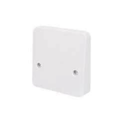 Schneider Electric Lisse 45A Unswitched Cooker Outlet Plate White
