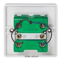 Crabtree Instinct 50A 1-Gang DP Control Switch White with LED -White Switches & Sockets Sales Store 430HV A3