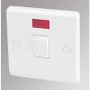 LAP 20A 1-Gang DP Control Switch White with Neon