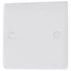 British General 1-Gang Blanking Plate White