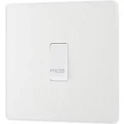 British General Evolve 10A 1-Gang 1-Way Bell Push Switch Pearlescent White with White Inserts 9 British General Evolve 10A 1-Gang 1-Way Bell Push Switch Pearlescent White with White Inserts -White Switches & Sockets Sales Store 439PY A3