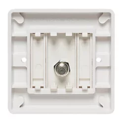 Crabtree Capital F-Type Satellite Socket White with Colour-Matched Inserts 5 Crabtree Capital F-Type Satellite Socket White with Colour-Matched Inserts -White Switches & Sockets Sales Store 44014 A2