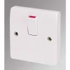 MK Logic Plus 20A 1-Gang DP Control Switch White