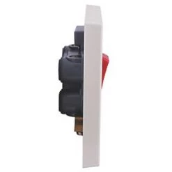 British General 900 Series 45A 1-Gang DP Cooker Switch White -White Switches & Sockets Sales Store 45659 A3