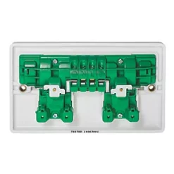 Crabtree Instinct 13A 2-Gang DP Switched Socket White -White Switches & Sockets Sales Store 457HV A2