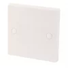 20A Unswitched Flex Outlet Plate White