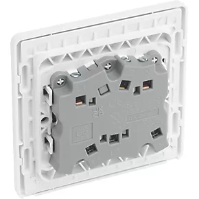 British General Evolve 10A 1-Gang 3-Pole Fan Isolator Switch Pearlescent White with White Inserts 5 British General Evolve 10A 1-Gang 3-Pole Fan Isolator Switch Pearlescent White with White Inserts - Image 5